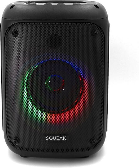 Karaoke Speaker with Wired Microphone and Lighting Effects Squeak Beatflow BT 5.0 + EDR SQ1005 Black