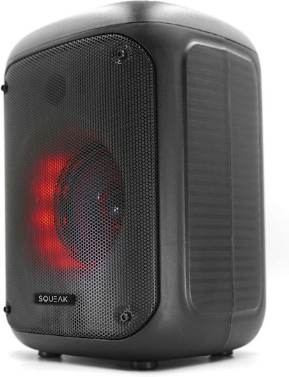 Karaoke Speaker with Wired Microphone and Lighting Effects Squeak Beatflow BT 5.0 + EDR SQ1005 Black