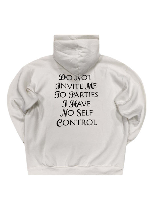 Close Society Men's Sweatshirt with Hood white