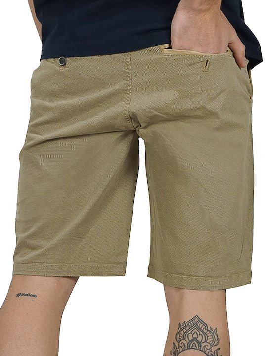 Lexton Men's Chino Monochrome Shorts Camel