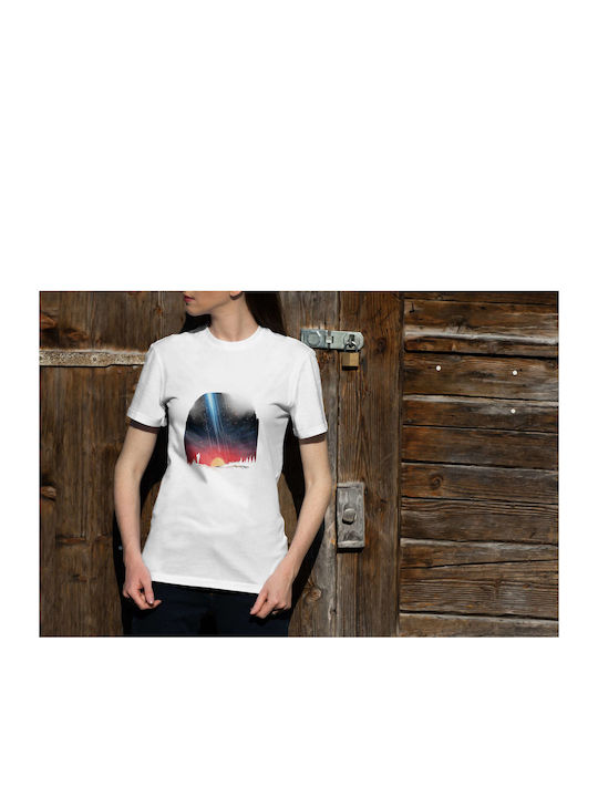 Stargazing At Sunset T-shirt White Cotton