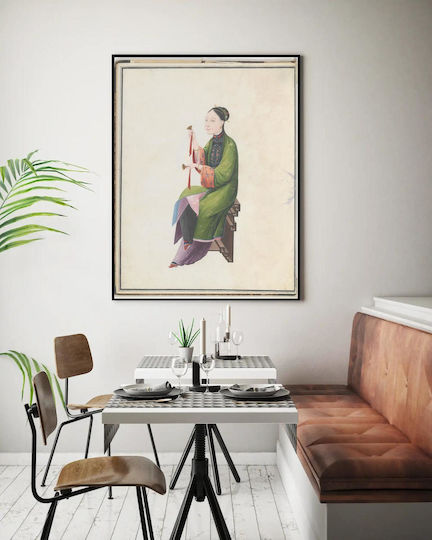 Aquarellgemälde Musiker spielt Bo Chinesisch 80x120