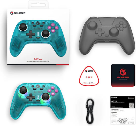 Gamesir Nova HD Ασύρματο Gamepad με Hall Effect Sticks για Android / PC / Switch / iOS Λευκό