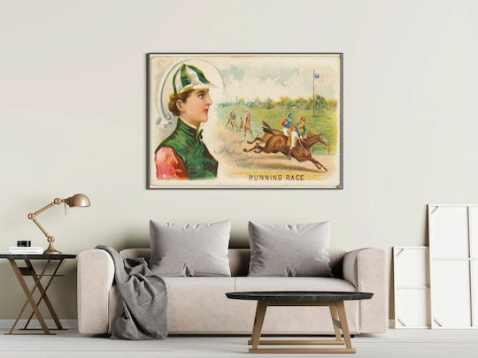 Painting Running Race From Games Sports Series N165 Old Judge Cigarettes Issued By Goodwin & Company 65x40