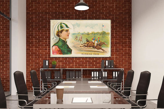 Картина Бягане от серията Спортни игри N165 Old Judge Cigarettes, издадена от Goodwin & Company 100x70