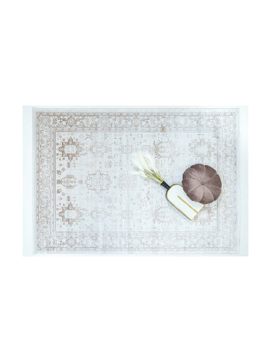 Ezzo Barocco D187ah9 Rug Rectangular Cream-Brown