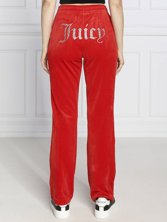 Juicy Couture Tina Pantaloni de trening pentru femei Red Dahlia