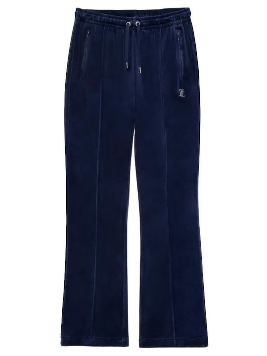 Juicy Couture Diamante Tina Pantaloni de Trening Catifea Blue