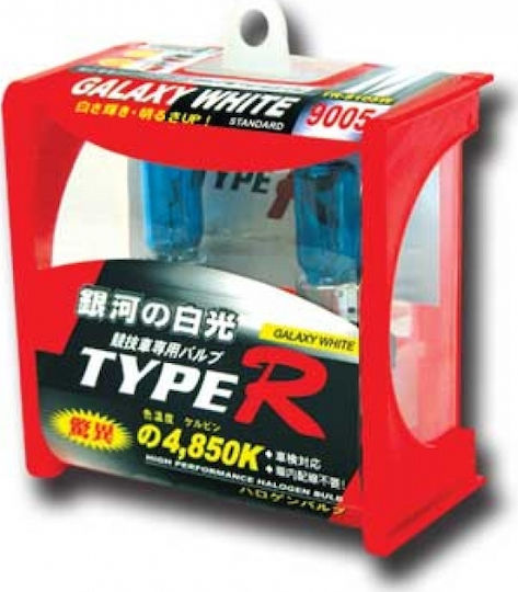 Type-R Λάμπες Αυτοκινήτου HB3 Αλογόνου Λευκό 12V 65W 2τμχ