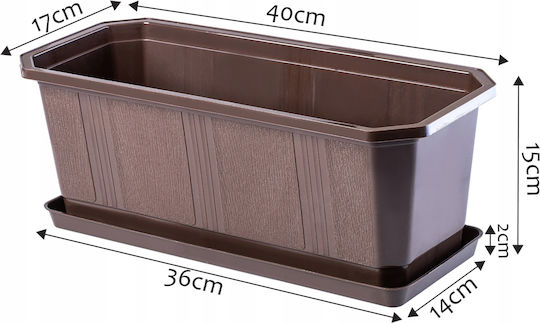 Kadax Farfurie Pot Plastic Maro 183440