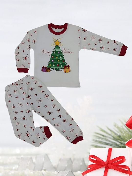 Supermini Pijama pentru copii De iarnă De bumbac red