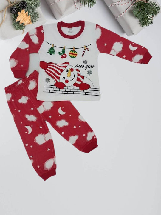 Supermini Kids Pyjamas Winter Cotton red