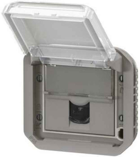 Legrand Plexo Single Mecanism de priză de rețea RJ45 De tip Cat6 în culoarea Gri 069569L
