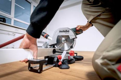 Metabo Miter Säge mit Leistung 1100W, Sägeblattdurchmesser 216mm & Schnittgeschwindigkeit 5000Umdrehungen pro Minute