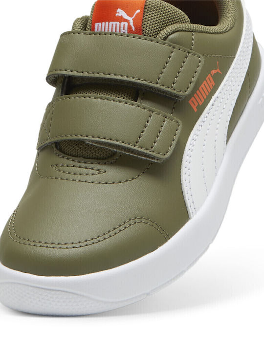 Courtflex V3 V PS Kids Sneakers with Scratch Khaki