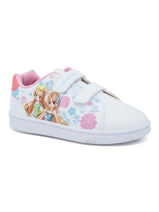 Kids Sneakers with Scratch White