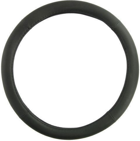 Mammooth Car Steering Wheel Cover with Diameter 36-38cm Synthetic Black with Black Stitching MMT A050 226560
