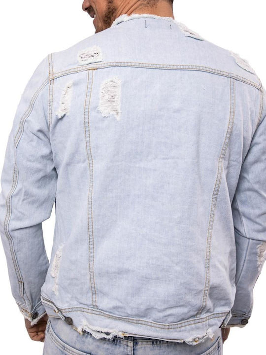 Senior Herrenjeans Jacke Hellblau