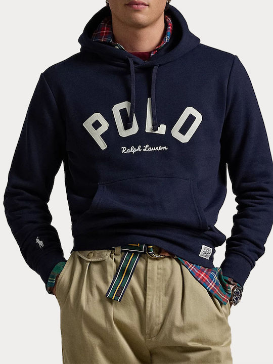 Ralph Lauren Men's Sweatshirt with Hood and Pockets Navy Blue