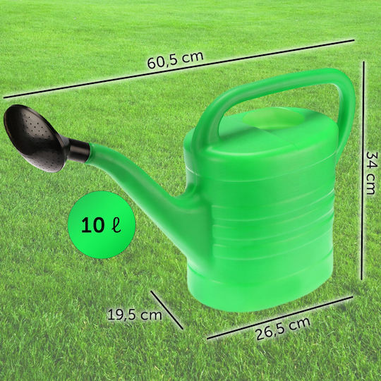 Kadax Plastic Watering Can 10lt Green