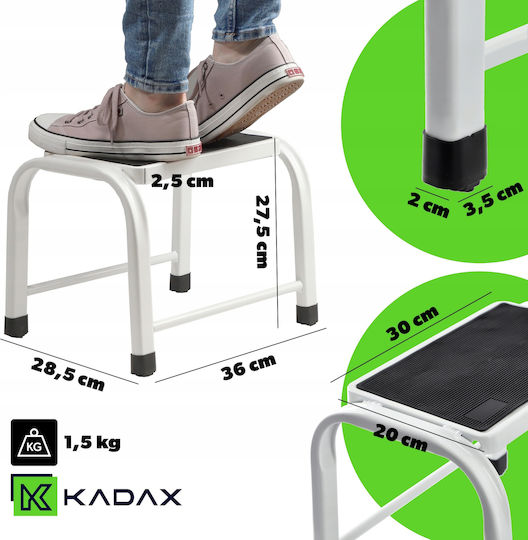 Kadax Trittleiter Eisen mit 1 Stufe