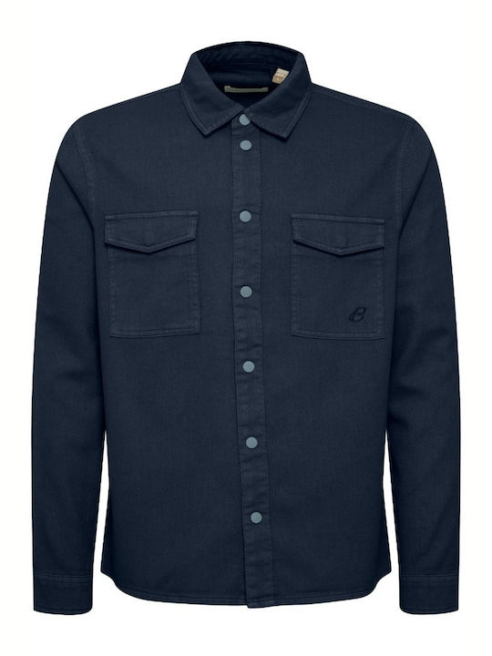 Blend Herrenhemd Overshirt Langärmelig Baumwolle Blue (blue)