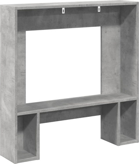 vidaXL Μεταλλικό Προστατευτικό Τζακιού 82x18x81cm Γκρι