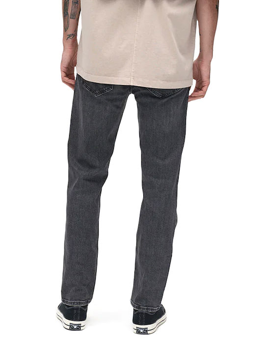 Pantalon De Blugi Pentru Bărbați Cropped Relaxed Tapered Fit Negru
