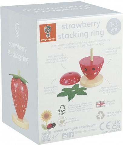 Orange Tree Toys Παιχνίδι Στοίβαξης από Ξύλο για 18+ Μηνών