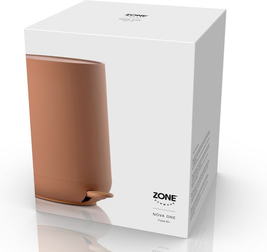 Zone Denmark Πλαστικό Καλαθάκι Μπάνιου Soft Close 5lt Πορτοκαλί