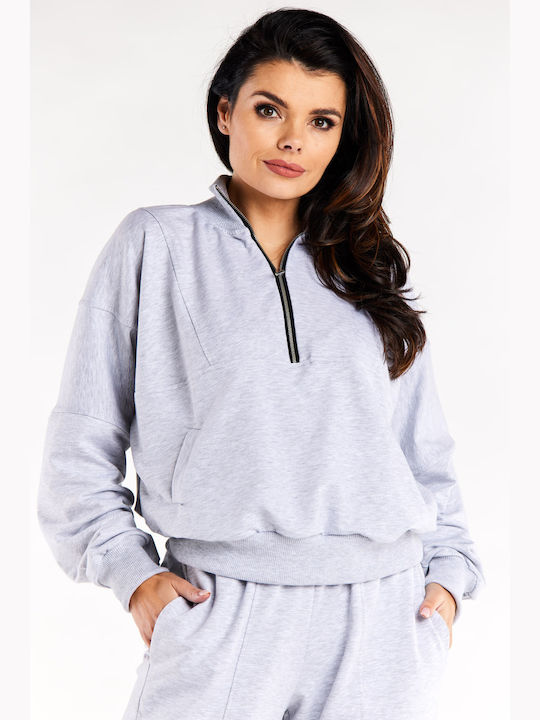 Infinite You Women's Long Sweatshirt Grey M316