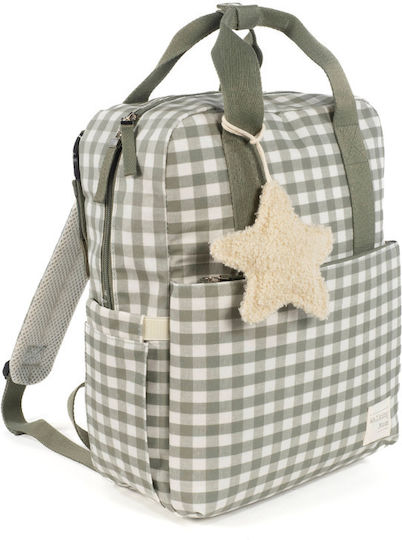 Walking Mum Backpack Diaper Bag Caetana Green 28x37x12cm