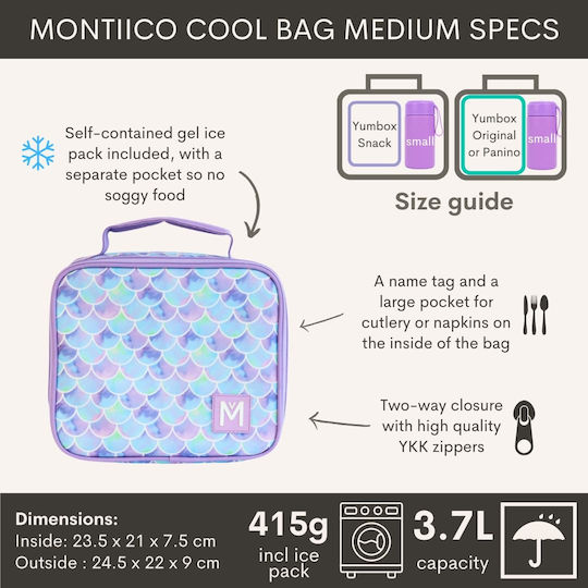 Montiico Medium Ισοθερμική Τσάντα Rainbow Roller