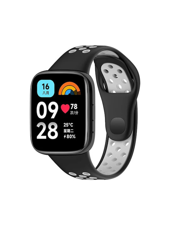 Curea Silicon Negru / Gri (Redmi Watch 3 Active ) 3552