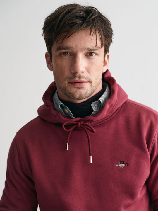 Sweatshirt with Hood Red Wine