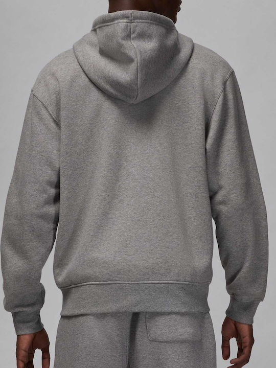 Jordan Brooklyn Herren Sweatshirt Jacke mit Kapuze und Taschen grey