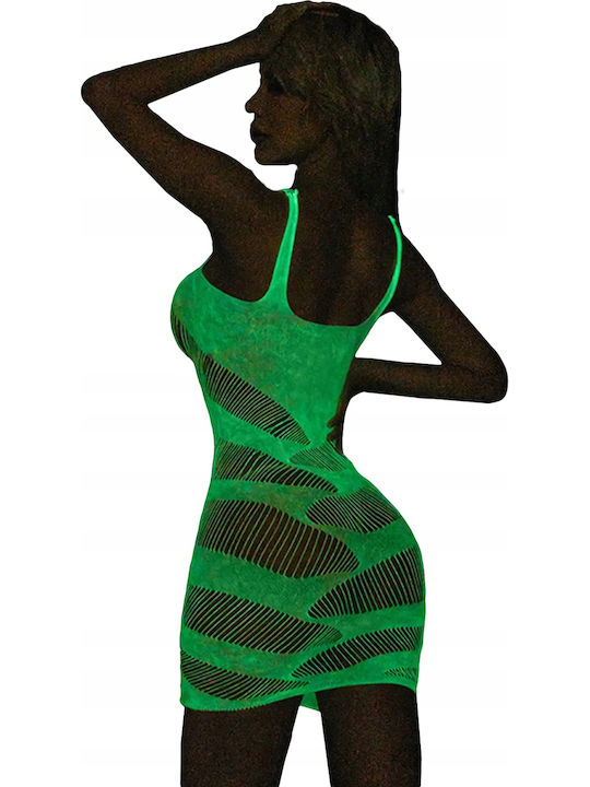 Glow In Dark Цели Калсони Мрежест Зелен