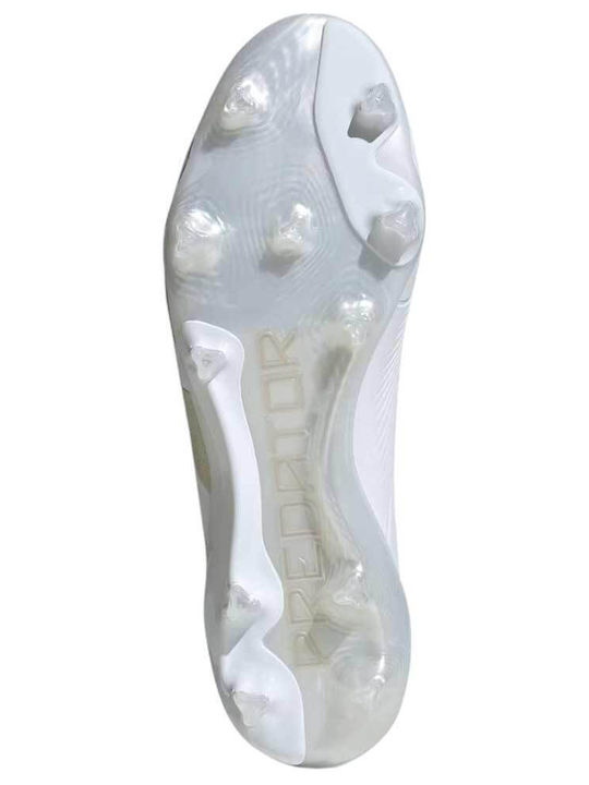 adidas Predator Elite Ποδοσφαιρικά Παπούτσια με Τάπες FG Λευκά