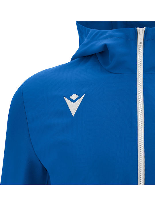 Jachetă hanorac pentru femei Cu glugă Royal Blue/White