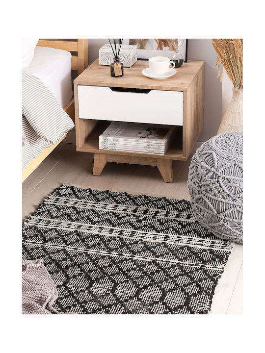 Beliani Χαλί Ορθογώνιο Black 150x80cm