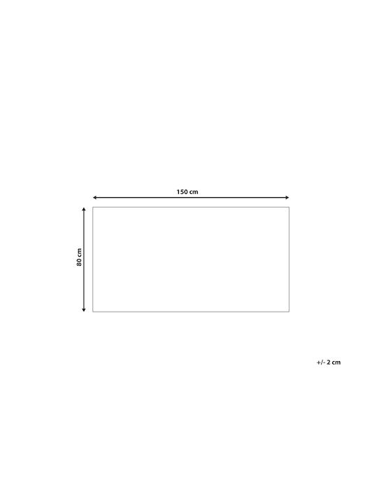 Beliani Χαλί Διάδρομος Μπλε 80x150cm