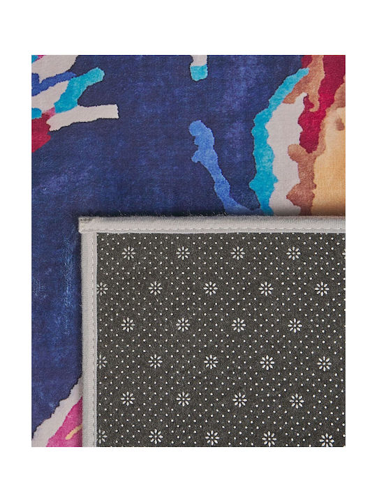 Beliani Χαλί Διάδρομος Μπλε 80x150cm