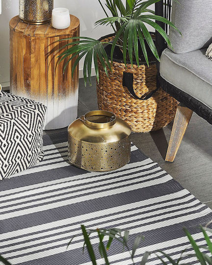 Beliani Rug Outdoor Rectangular Black