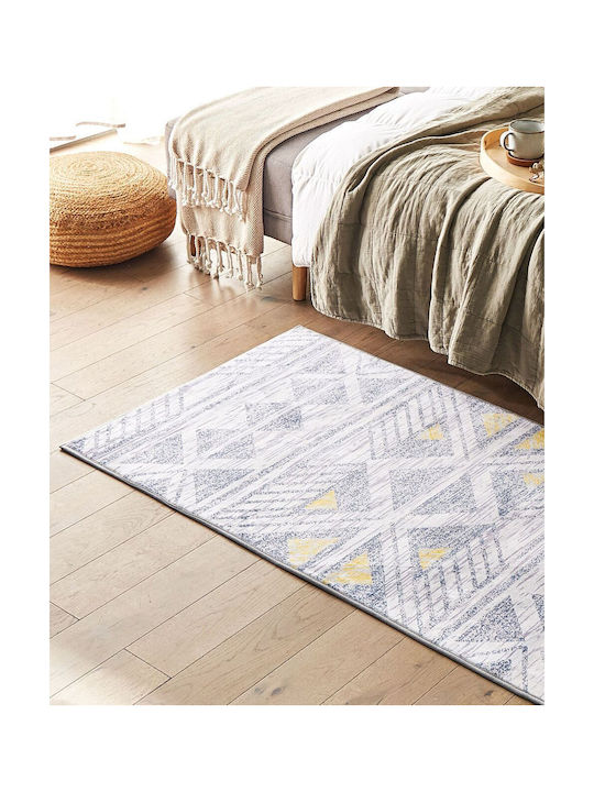 Beliani Χαλί Διάδρομος Grey And Yellow 80x150cm