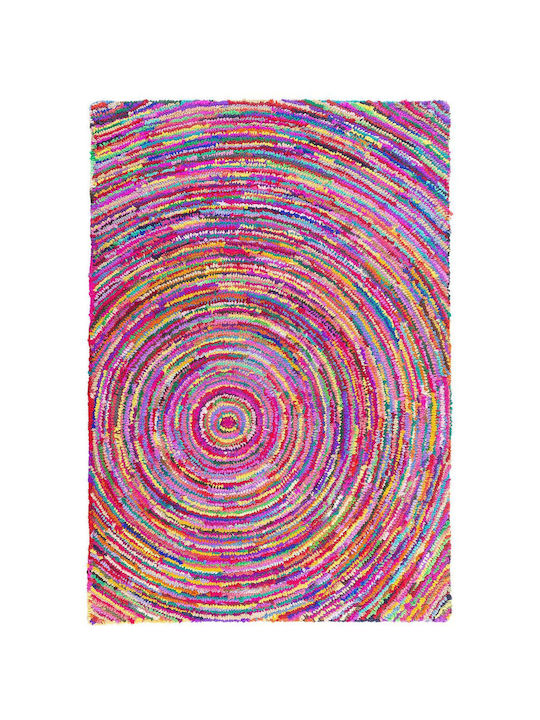 Beliani Χαλί Ορθογώνιο Φούξια 140x200cm
