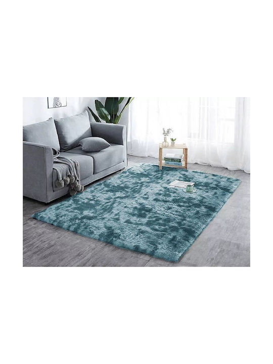 Strado Carpets Covor Rectangular Shaggy Albastru închis