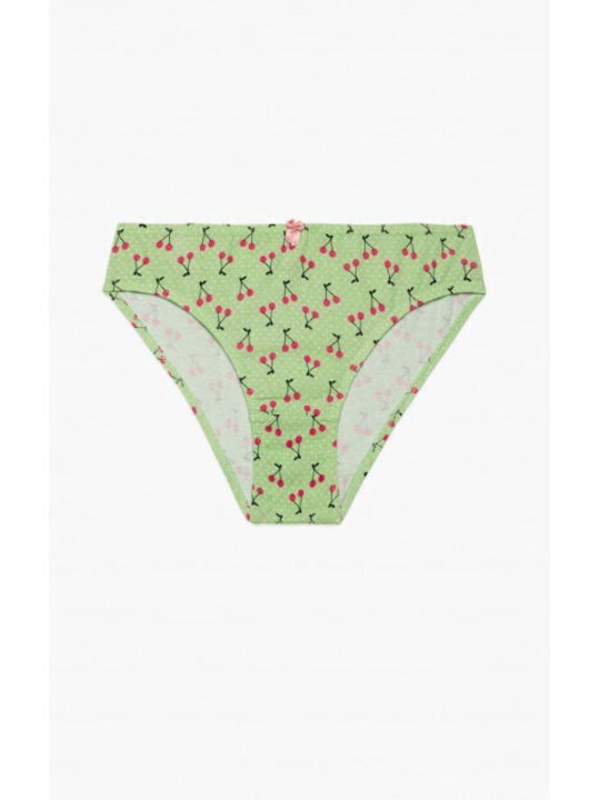 Minerva Sweet Fruits Set of Kids' Briefs L.green, Pink 3pcs