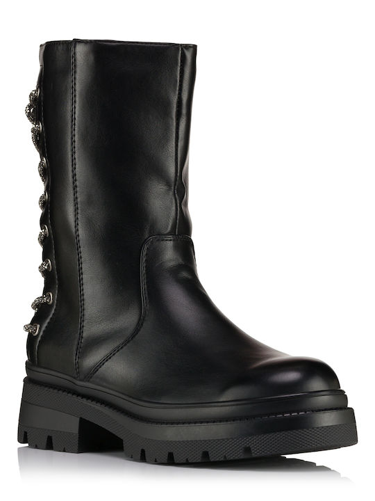 Tulipano Leather Women's Ankle Boots Black