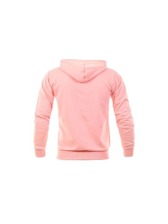 5Evenstar Herren Sweatshirt Jacke mit Kapuze Rosa