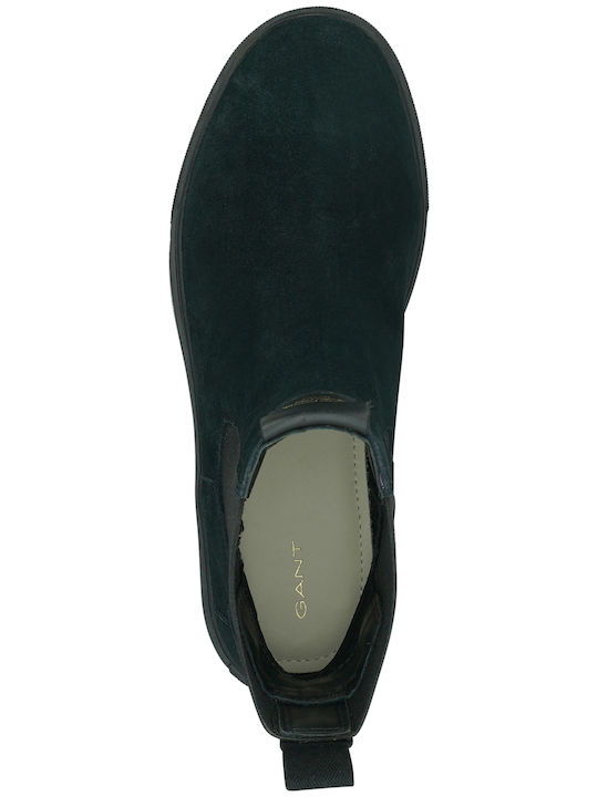 Julice Leder Damen Chelsea Stiefeletten Schwarz
